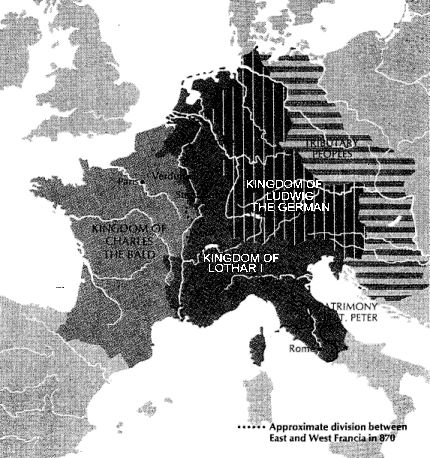Ðe Frankish Kingdoms after Charlemagne